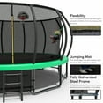 thumbnail image 3 of Mersco 15ft Trampoline for Kids Adult,Outdoor Trampoline with Basketball Hoop ,Enclosure Net ,Jumping Trampoline for Boys and Girls Birthday and Festival Gifts,Green, 3 of 13