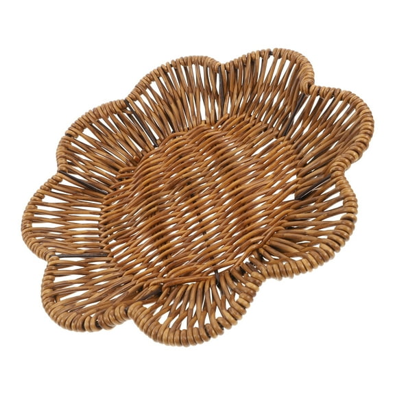 Zehuanyu Fruit Bowls for Kitchen Counter Small Key Basket Entryway Brown