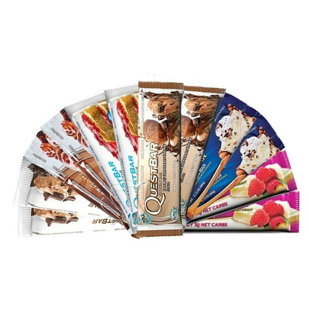 Quest Bar- Variety Pack 6 Flavors- ( Pack of 12 ...