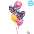 thumbnail image 5 of 18 inch Mother'S Day Colorful Peonies Foil Mylar Balloon - Party Supplies Decorations, 5 of 5