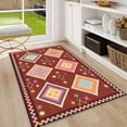 thumbnail image 6 of 6'x9' carpet pads non slip cool carpet fun area rug retro area rug rust area rug, 6 of 10