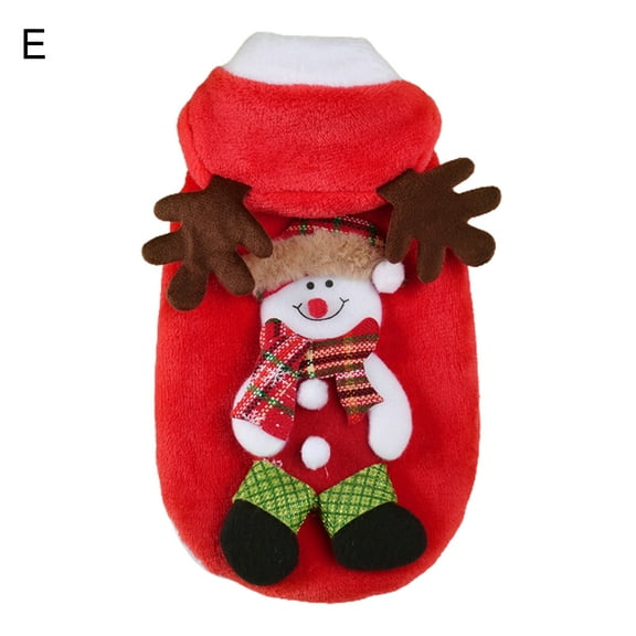 Pet Christmas and Halloween Costume | Festive Elk Hooded Coat for Dogs - Winter Cotton Apparel