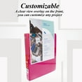 thumbnail image 5 of BAZIC 3 Ring Binder 1/2" Economy View Binders Fuchsia, Hold 100 Sheets, 4-Count, 5 of 7