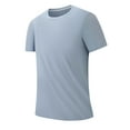 thumbnail image 2 of Njoeus Shirts for Men, Tshirts Shirts for Men Big & Tall Shirts for Mens Summer Solid Basic Tee Shirts Crew Neck Mens Shirts Casual Loose Short Sleeve T-Shirt Golf T Shirts for Men On Clearance, 2 of 8