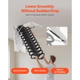 thumbnail image 4 of VEVOR Steel Attic Ladder Ceiling-Mounted Attic Stairs for 8.5 to 9.4 ft Ceilings, 4 of 9