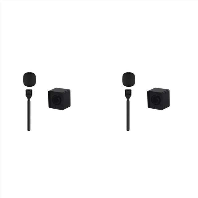 2 Juego de Adaptador de Mano para MicróFono con Manejar de MicróFono para Entrevista Wireless Go/GoII/ Mic//MicróFono InaláMbrico