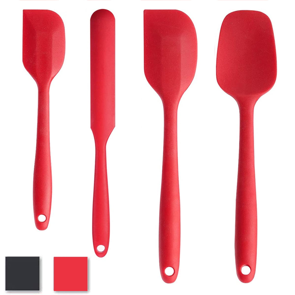 heat resistant silicone spatula set