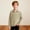 Beige, variant on Boy's Waffle Long Sleeve Shirt Loose Fit V Neck Henley Shirts Casual Lightweight Solid Color Collared School Tshirts 4-14 Years