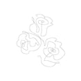 thumbnail image 3 of 1x Studio II 18x24 Black Modern Framed Museum Art Print Titled - Three Roses 02, 3 of 5