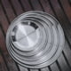 thumbnail image 5 of Platos de cena reutilizables redondos de Metal con placa de acero inoxidable de 5 uds para acampar al aire libre en casa, 5 of 5