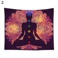thumbnail image 2 of Visland Seven Chakra Tapestry - Bohemian Mandala Yoga Meditation Wall Hanging Boho Studio Room Decoration Spiritual Gift Art Home Bedroom Decor Living Room Divider Door Curtain Balcony Sheer, 2 of 3