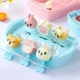 thumbnail image 2 of Ice Pop Mould Mini Ice Pop  DIY Home Children Food Grade Silicone Ice Pop Mould For Ice Cream Six Grid Blue, 2 of 8