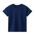 thumbnail image 1 of T-Shirt de Sport pour Garçons, Manches Courtes à Séchage Rapide à Col Rond pour la Course, Couleur Unie, 1 of 6