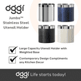 thumbnail image 3 of Stainless Steel Jumbo Utensil Holder (7" dia x 6.5" H), 3 of 8