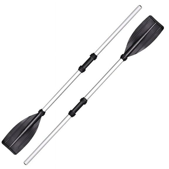 2 Pcs Aluminum Alloy Detachable Float Afloat Oars Fitting Boat Rafting Paddle Canoe Oar Boat Paddle Bl