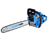 Blue Max 6595 18-Inch 45cc 2 Stroke Gas Chain Saw, Blue (Non-CARB Compliant)
