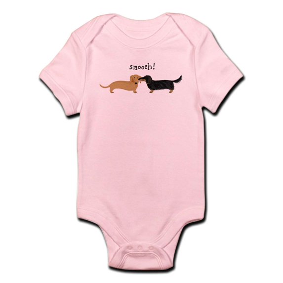 CafePress - Doxie Smooch Body Suit - Baby Light Bodysuit