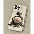 thumbnail image 3 of Korean Cartoon Cute Dog Phone Case For iPhone 14 13 11 12 Pro Max 7 8 Plus X XR XS Soft TPU Transparent Aesthetic Back Cover, 3 of 5