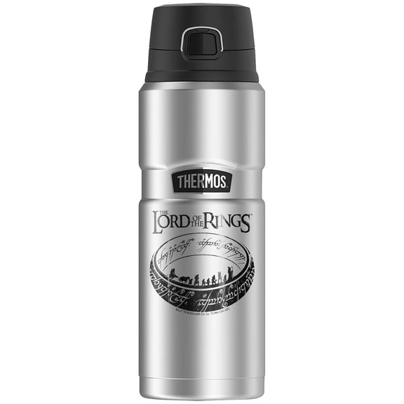 The Lord Of The Rings The Journey, THERMOS STAINLESS KING Stainless Steel Drink Bottle, Vacuum insulated & Double Wall, 24oz