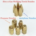 thumbnail image 2 of 5pcs 1# 2# 3# 4# 5# Welding Accessory Pure Copper Oxygen Welding H01-2 Torch Tip Gas Brazing Torch Nozzle 5PCS PROPANE VERSION, 2 of 8