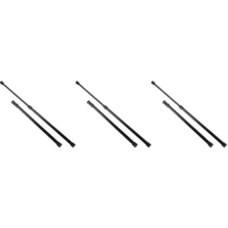 6pcs Expandable Curtain Rods Window Curtain Rods Window Punch Free Curtain Rod Metal Clothes Rods