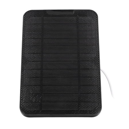NFTIGB Black Monocrystalline Solar Panel, 4W 6V IP65 Weatherproof Portable Solar Expansion Power Supply Charger Plate with 360 Degree Adjustable Bracket (8.1 x 5.3 inches / 20.5 x 13.5 cm)