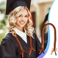 thumbnail image 2 of JilgTeok 2 Packs Double Graduation Ribbon Garland Woven Lanyard Honor Rope Handmade Ribbon Necklace Graduation Party Dress Up Clearance, 2 of 7