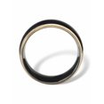 thumbnail image 2 of PalmBeach Jewelry Two-Tone Stainless Steel Wedding Band in Black or Gold Ion-Plated, 2 of 6
