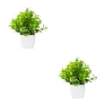 thumbnail image 4 of Moyic ABS Amplia aplicación Plantas artificiales Aspecto realista para el hogar y el jardín Adornos en maceta Hoja de fresa hoja de fresa 2Conjunto, 4 of 6