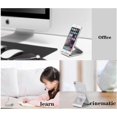 thumbnail image 5 of Desk Phone Holder, Aluminum Alloy Cell Phone Stand, AntiSlip Base and Convenient Charging Port, Works with All 48' eReaders, 5 of 5