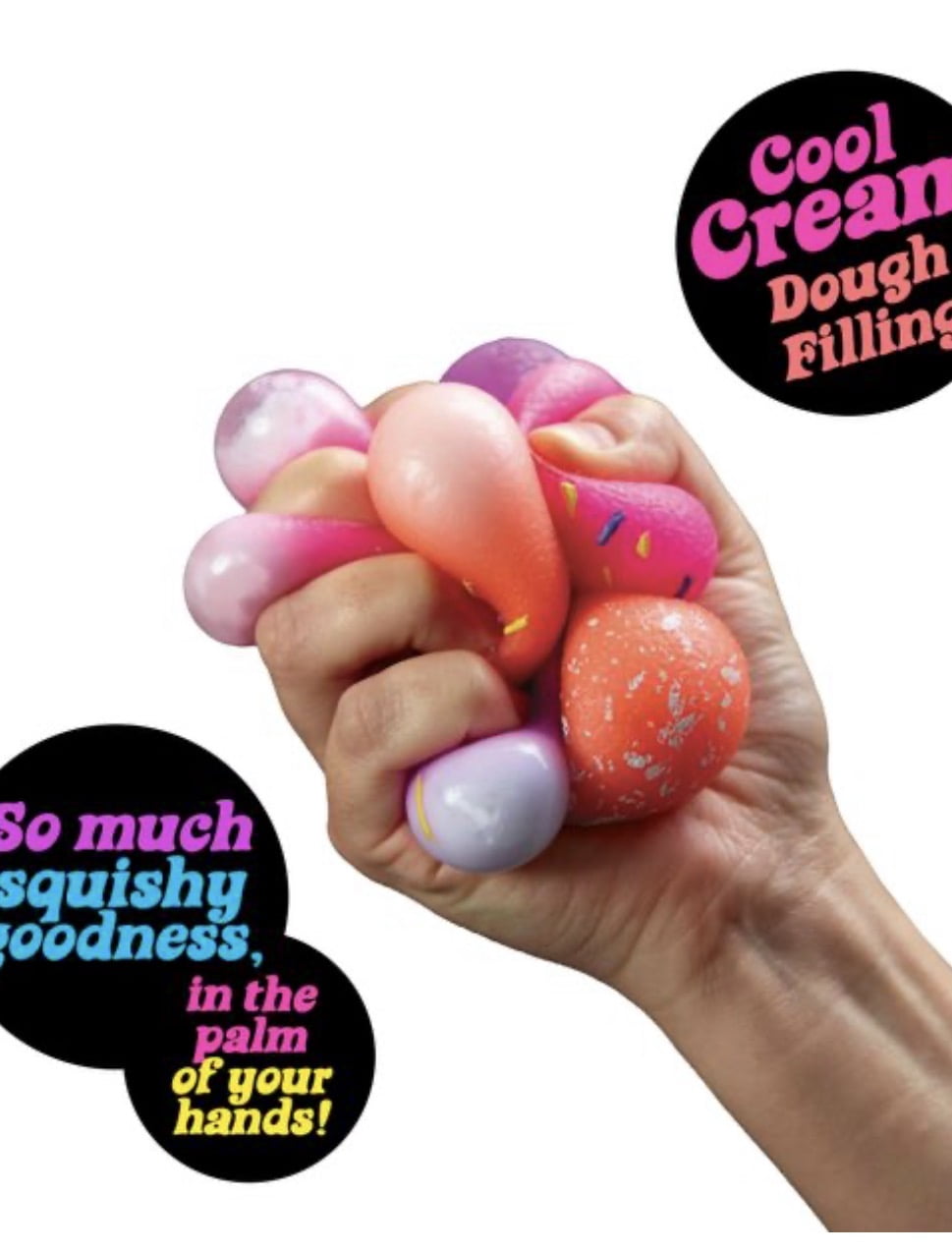 NeeDoh Dohnut Holes Small Stress Ball 6-Pack