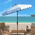 thumbnail image 2 of Safavieh Maui 98.82' Baby Blue/White Striped Octagon Tilting, 2 of 4