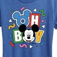 thumbnail image 3 of Disney - Mickey Oh Boy 90s - Women's Short Sleeve Graphic T-Shirt, 3 of 5