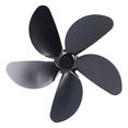 thumbnail image 4 of Lame de Cheminée, Lame de Ventilateur Noir Thermique Alliage d'Aluminium Résistant à la Rouille Universel pour Poêle à Bois pour Cheminée 4 Lame, 5 Lame, 4 of 8