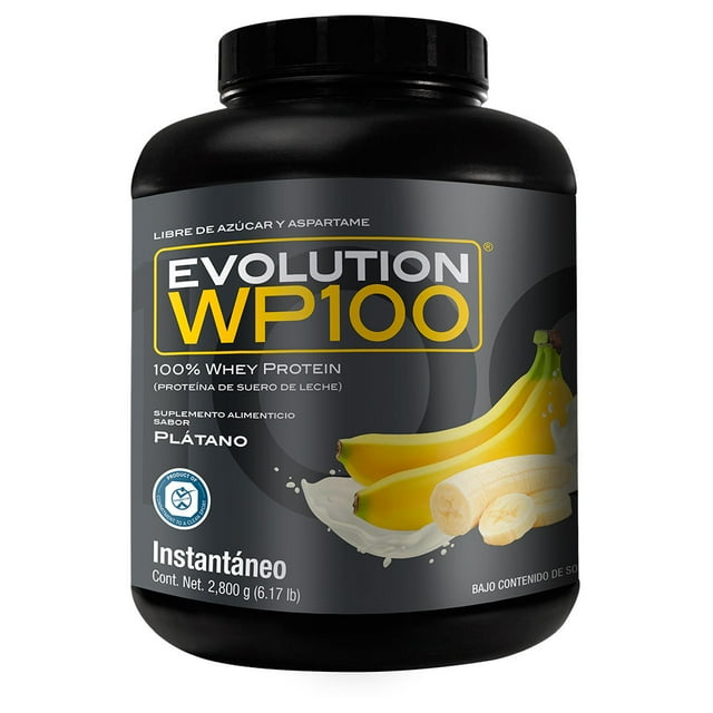 Evolution. Proteína De Suero De Leche, Wp100, Whey Protein, 2800 Gramos (sabor Platano)