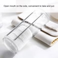thumbnail image 2 of Ejoyous Transparent Round Acrylic Cotton Pad Storage Case Organizer Puff Holder Container, Cotton Pad Container, Acrylic Pad Case, 2 of 8