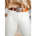 thumbnail image 5 of DOKOTOO Women's High Waisted Jeans Stretchy Comfort Fit Flared & Straight Leg Trendy Raw Hem Loose Fit 90s Retro (Plus Size Available), 5 of 9
