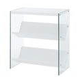thumbnail image 2 of Convenience Concepts SoHo 27.75" Tall Glass Bookcase, White/Glass, 2 of 7