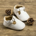 thumbnail image 4 of Bonario Baby Girls Dress Shoes Infant Mary Jane Bowknot Flats None-Slip Sole Princess Shoes for Newborn 3-18 Months, 4 of 8