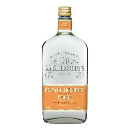 Dr. McGillicuddy’s Peach Liqueur, 750ml Liquor, 21% Alcohol