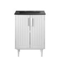 thumbnail image 5 of Sink Vanity Cabinet, White Black, Wood, Hotel Bedroom Bathroom, Modern Contemporary HB34063, 5 of 10
