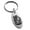 Silver, variant on Stainless Steel Pirate Skull Crossbones Rum Engraved Small Oval Charm Keychain Keyring