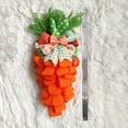 thumbnail image 5 of EastEr toysHandcraftEd Burlap Carrot DEcoration with Ribbon Bows PErfEct for EastEr and Spring HomE DEcor, 12-inch1easter toy, 5 of 5