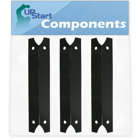 3-Pack BBQ Grill Heat Shield Plate Tent Replacement Parts for Charmglow 8106305T - Compatible Barbeque Porcelain Steel Flame Tamer, Flavorizer Bar, Vaporizer Bar, Burner Cover 17 3/4"