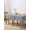 Light Gray Peach Pink, variant on Grey Forest Table Cloth, Modern Oil Painting Art Waterproof Tablecloth for Rectangle Tables, Reusable Washable Fabric Table Cover for Restaurant Kitchen Dining Tables 60"x120"