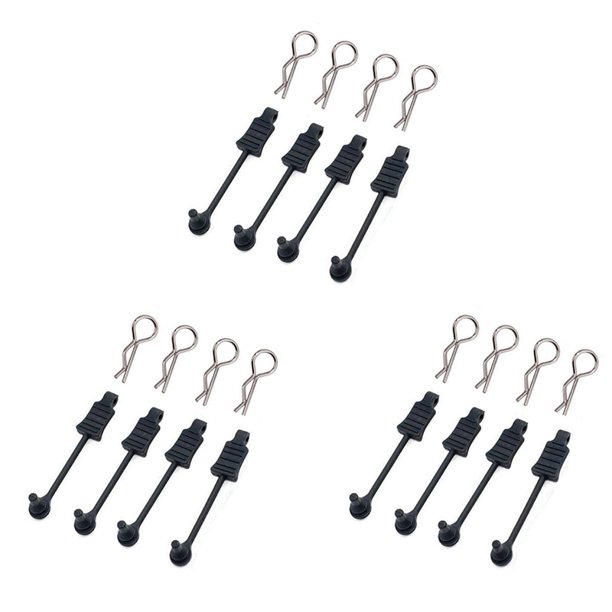12 Uds Cuerpo de Goma Clip Retenedor Shell Fijo Hebilla Bloqueo AR390178 para ARRMA 1/7 Limitless Mojave 1/8 Kraton RC Car