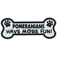 thumbnail image 1 of Dog Bone Shaped Magnets: Pomeranians Have More Fun! | Cars, Trucks, Mailboxes, 1 of 1