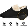 thumbnail image 2 of House Slippers for Women Cozy Plush Fleece Bootie Memory Foam House Shoes Boots with Nonslip Sole, Black, Size 7-8, 2 of 5