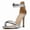 Silver, variant on Gold Stiletto Heels For Women Back Zipper Round Open Toe Ankle Strappy Sparkle Glitter Metallic Sexy Party Wedding Dressy high heels Sandals 6