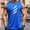 Blue, variant on Gifts Dianli Mens Muscle Tank Top Mesh Round Neck Sleeveless Pullover Vest Top Breathable Lightweight Quick-Dry Loose-Fit Athletic Tank for Gym Workout Training and Everyday Athleisure Active